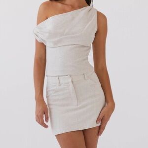 PEPPERMAYO Marissa Linen Skirt Set